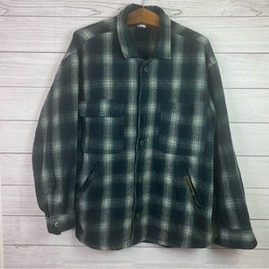 Men’s No Fear Button Up Flannel Size L/G